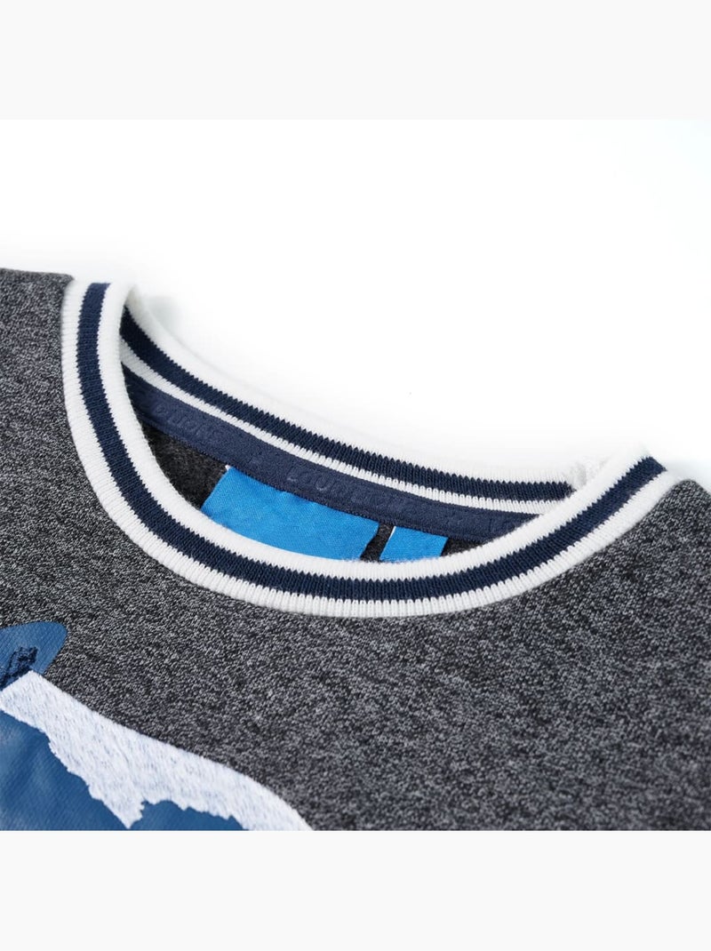 Sweatshirt Pour Enfants Coton - VidaXL Gris - Kiabi