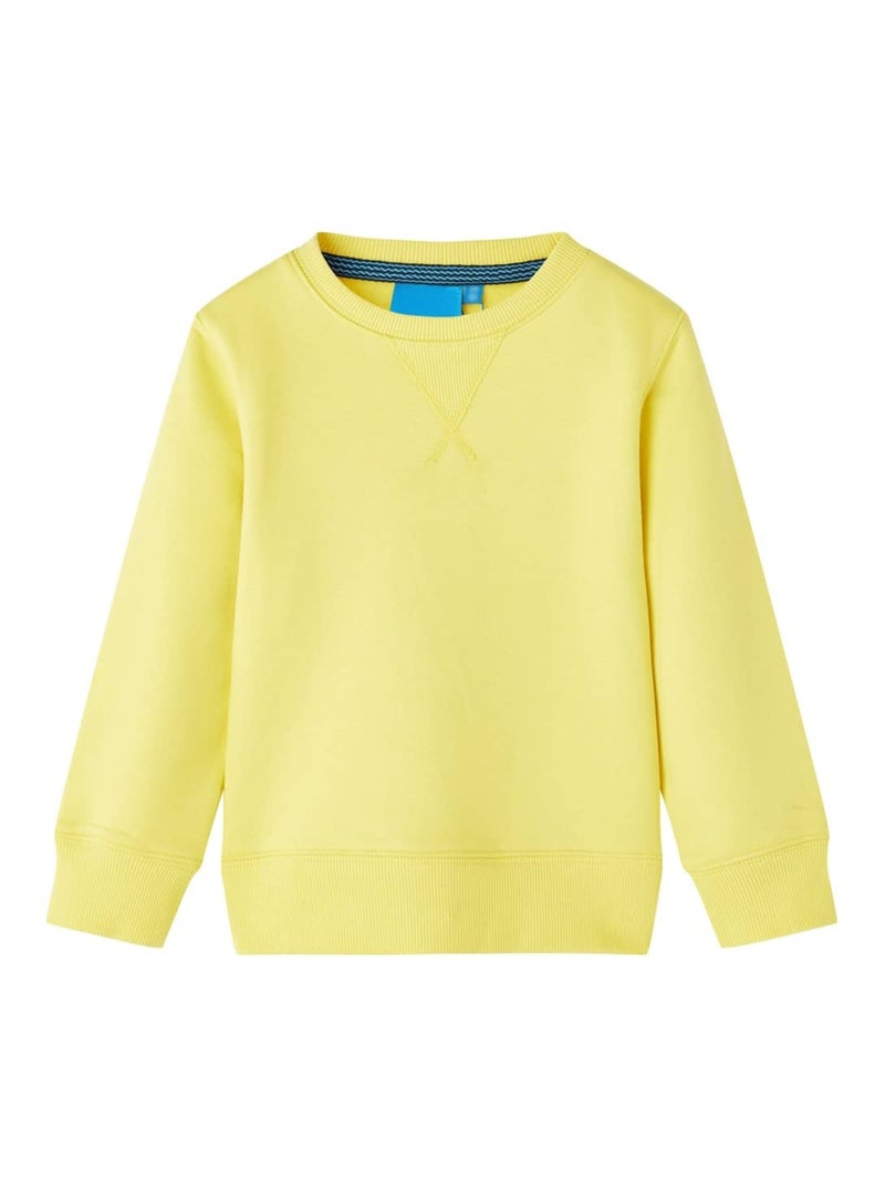 Sweatshirt Pour Enfants Coton - VidaXL Jaune - Kiabi