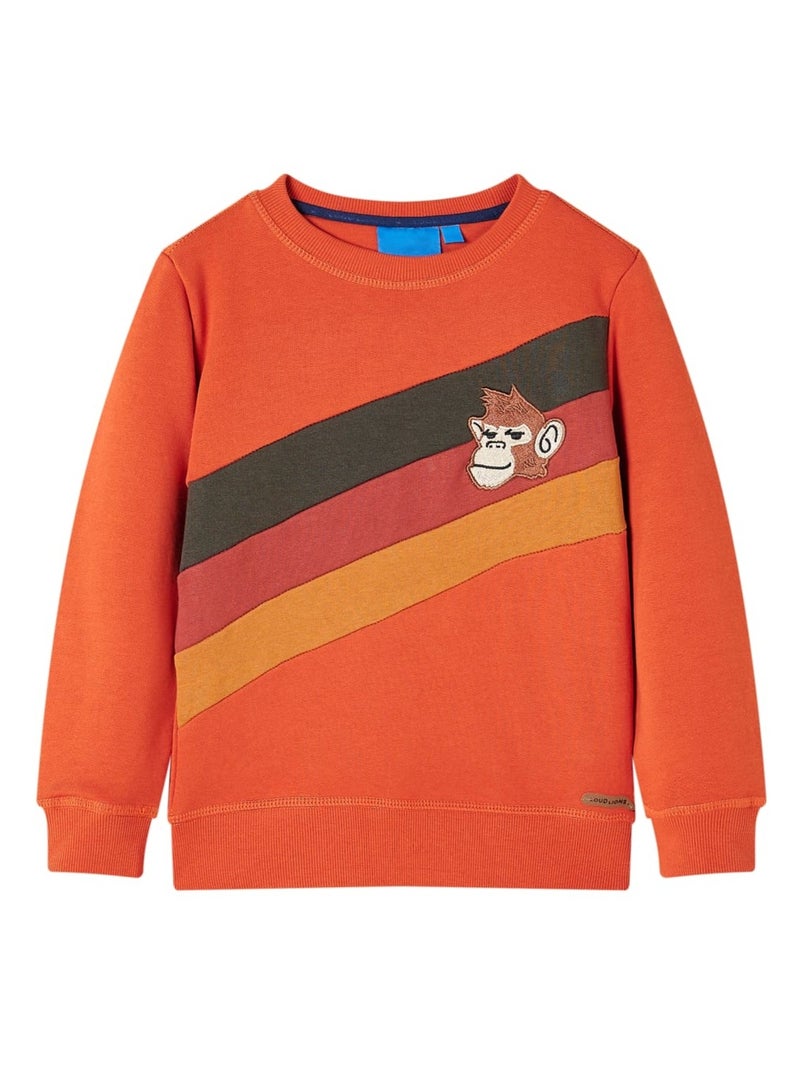 Sweatshirt Pour Enfants Coton - VidaXL Orange - Kiabi