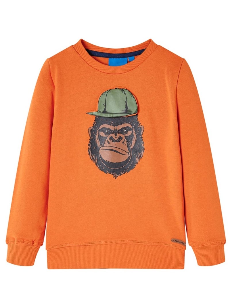 Sweatshirt Pour Enfants Coton - VidaXL Orange - Kiabi