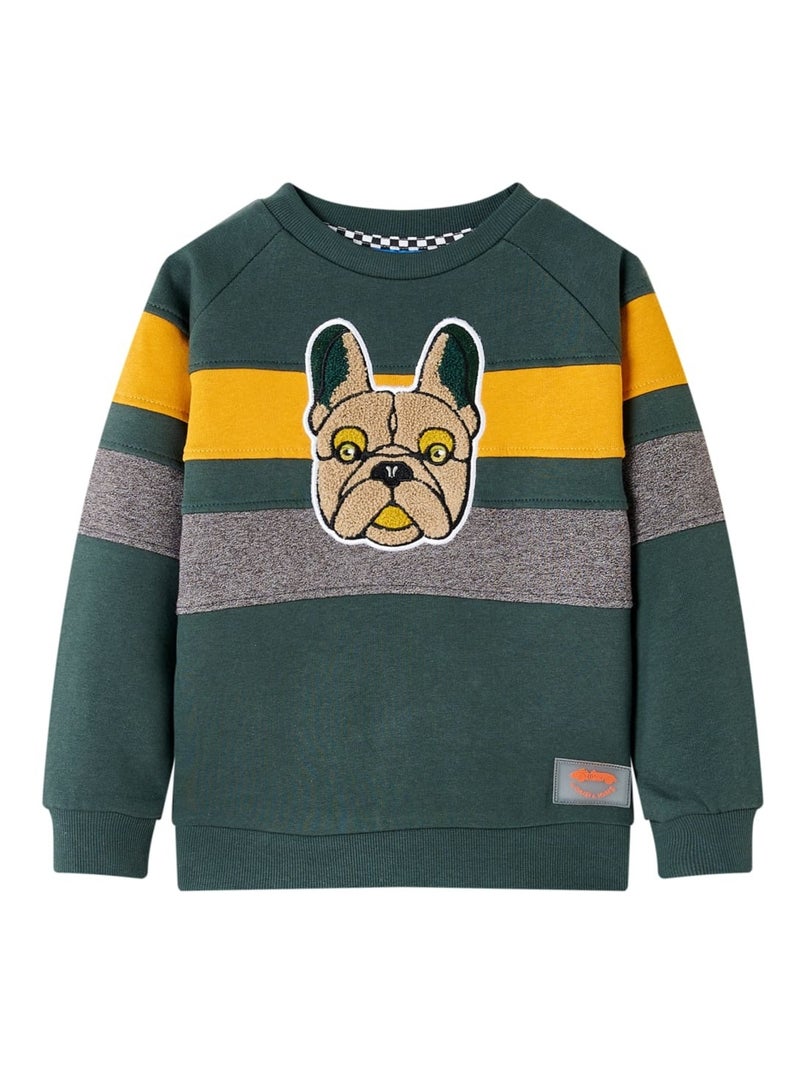 Sweatshirt Pour Enfants Coton - VidaXL Vert - Kiabi