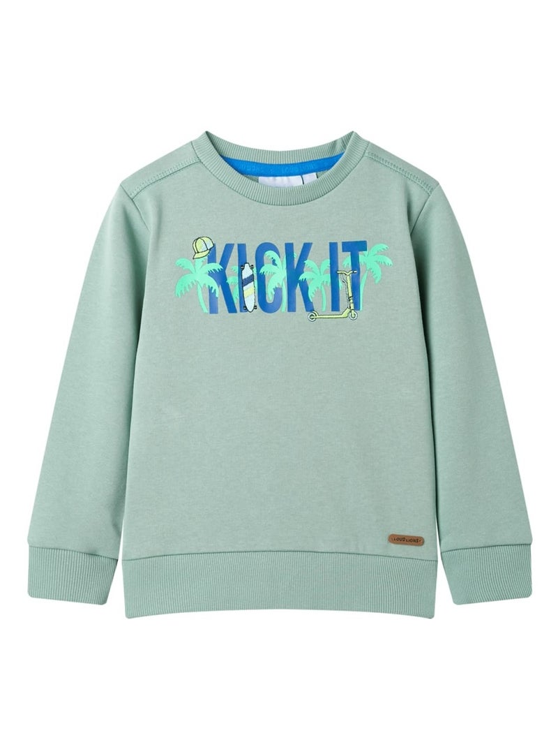 Sweatshirt Pour Enfants Coton - VidaXL Vert - Kiabi