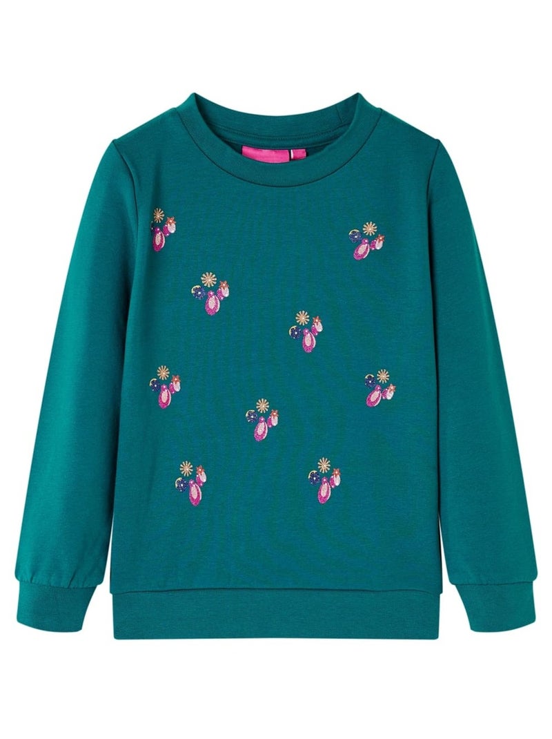 Sweatshirt Pour Enfants Coton - VidaXL Vert - Kiabi