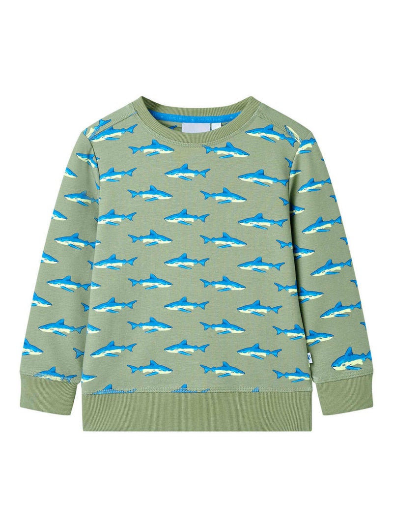 Sweatshirt Pour Enfants Coton - VidaXL Vert - Kiabi
