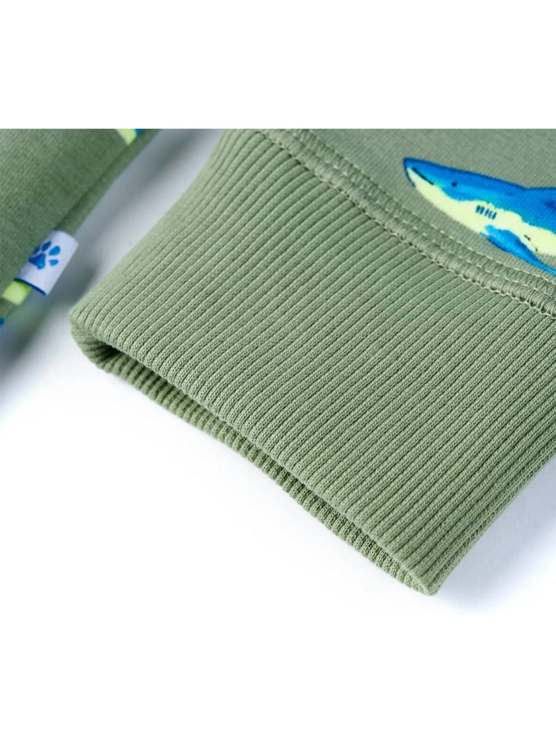 Sweatshirt Pour Enfants Coton - VidaXL Vert - Kiabi