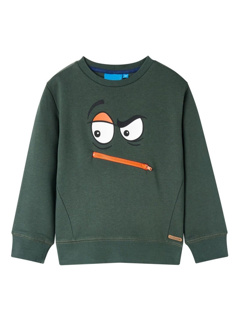Sweatshirt Pour Enfants Coton - VidaXL Vert - Kiabi