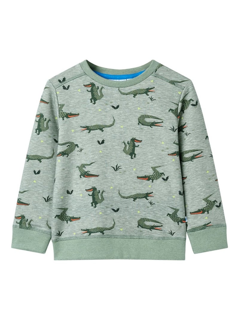 Sweatshirt Pour Enfants Coton - VidaXL Vert - Kiabi