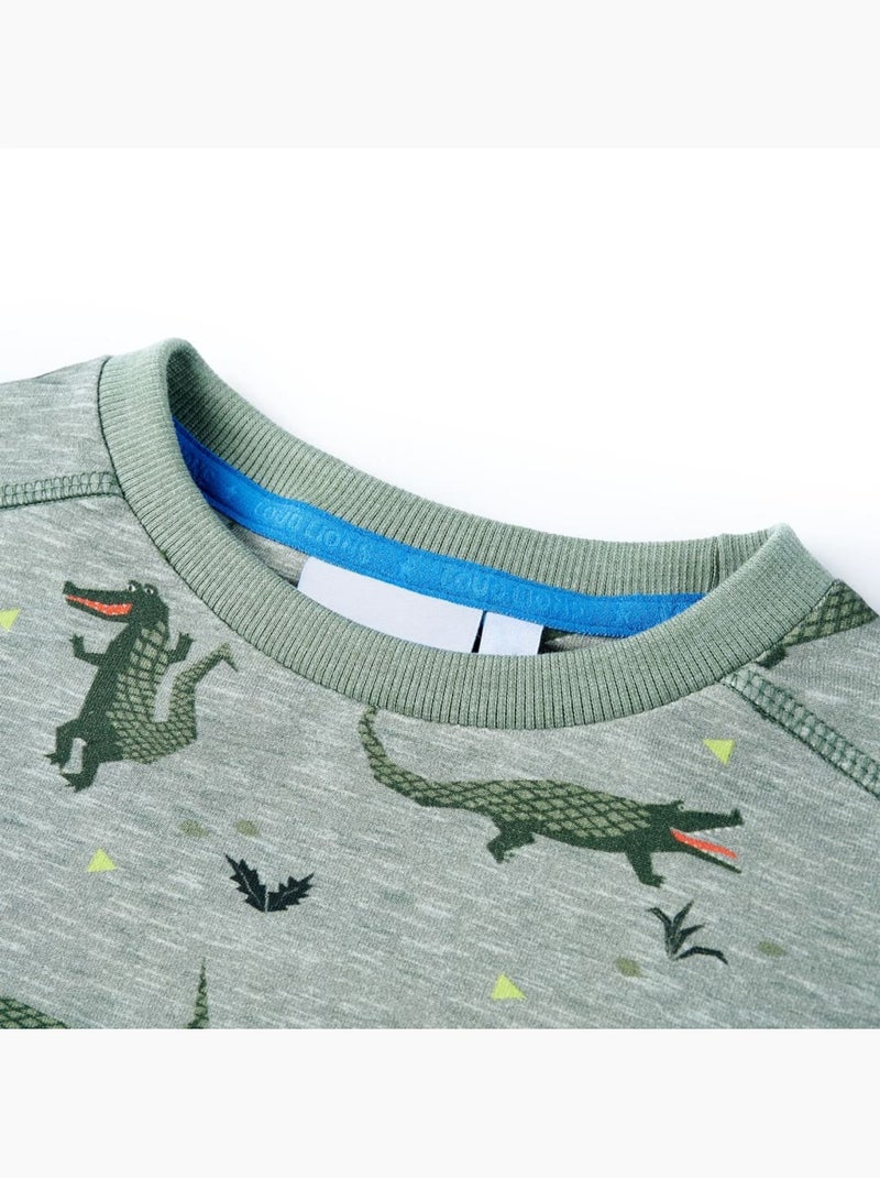 Sweatshirt Pour Enfants Coton - VidaXL Vert - Kiabi