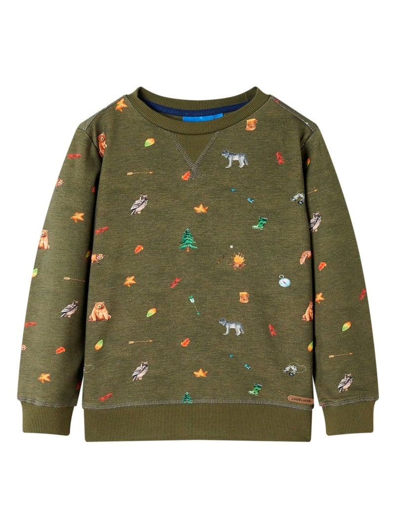Sweatshirt Pour Enfants Coton - VidaXL Vert - Kiabi