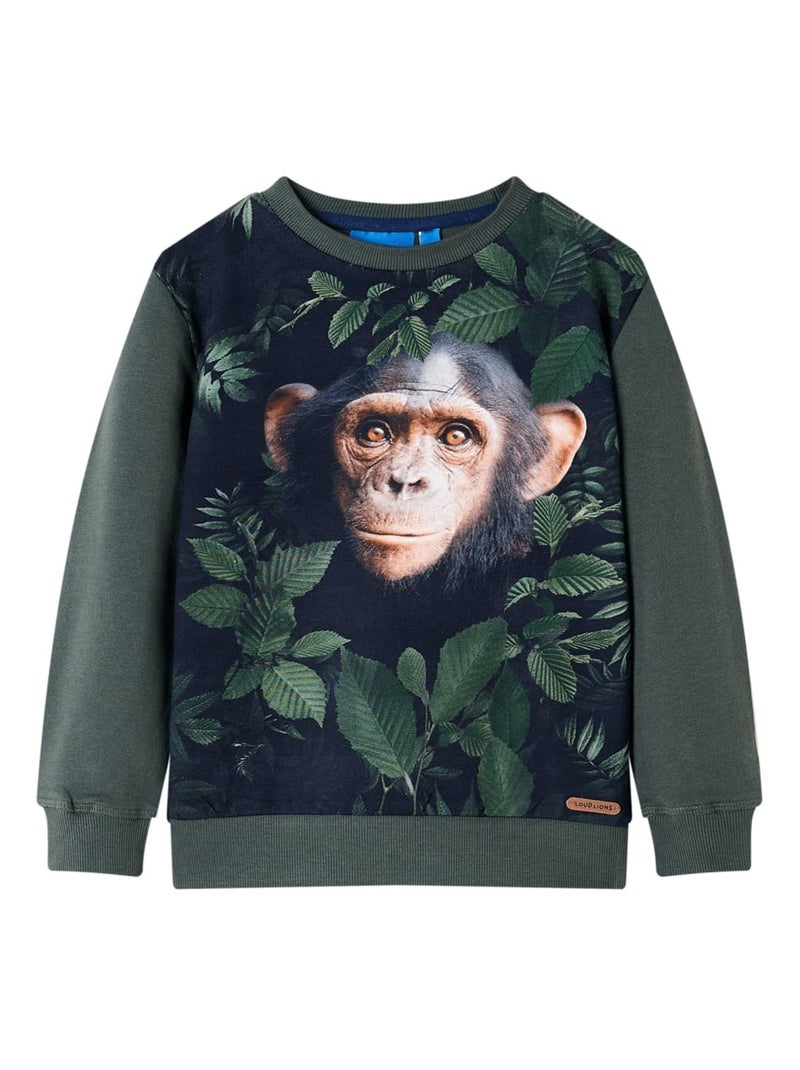 Sweatshirt Pour Enfants Coton - VidaXL Vert - Kiabi