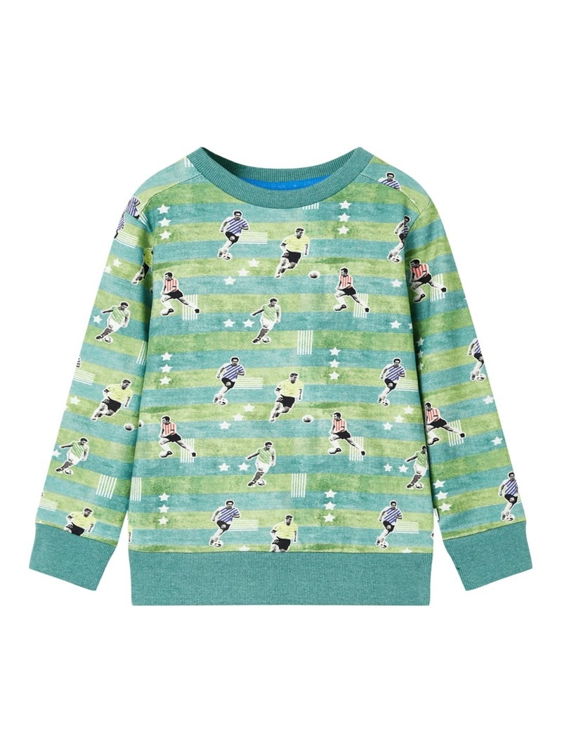 Sweatshirt Pour Enfants Coton - VidaXL Vert - Kiabi