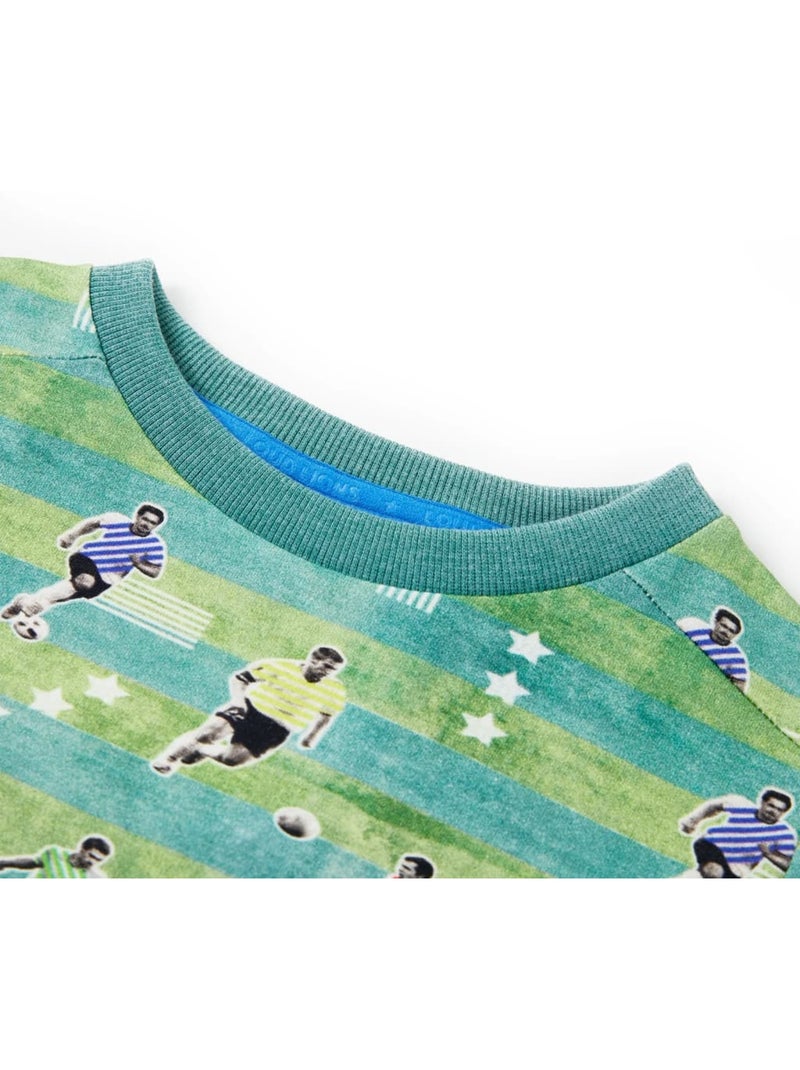Sweatshirt Pour Enfants Coton - VidaXL Vert - Kiabi