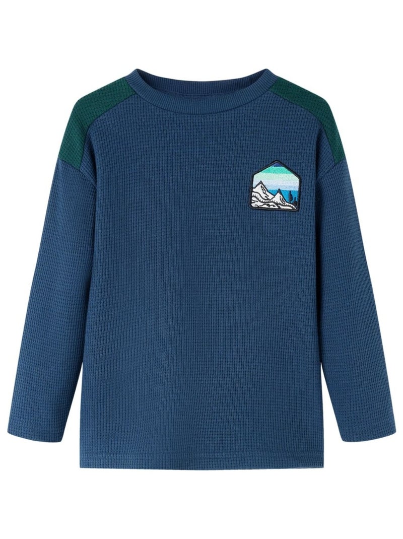Sweatshirt Pour Enfants Polyester - VidaXL Bleu - Kiabi