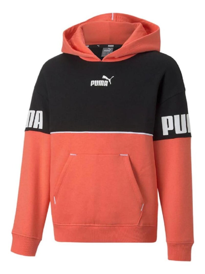 Sweatshirt 'Puma' ''Power Colorblock' Rose - Kiabi