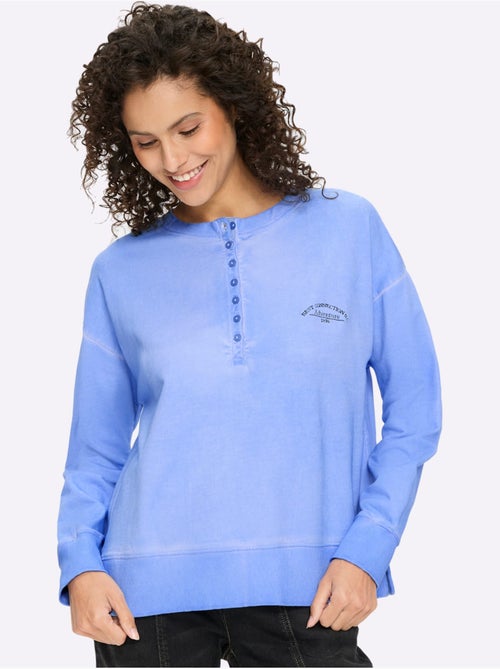 Sweatshirt Pur Coton - Taille Standard - Helline - Kiabi