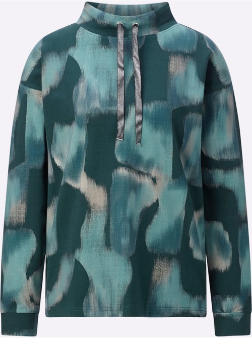 Sweatshirt Pur Coton - Taille Standard - Helline - Kiabi Sweatshirt Pur Coton - Taille Standard - Helline - Kiabi