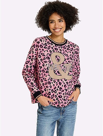 Sweatshirt pur coton - taille standard - helline