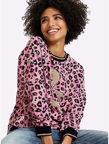 Sweatshirt pur coton - taille standard - helline