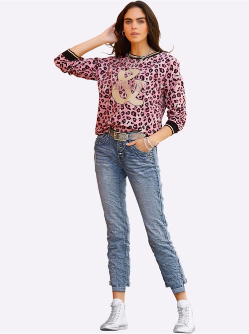 Sweatshirt Pur Coton - Taille Standard - Helline - Kiabi Sweatshirt Pur Coton - Taille Standard - Helline - Kiabi