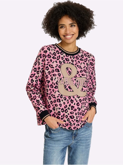Sweatshirt Pur Coton - Taille Standard - Helline - Kiabi Sweatshirt Pur Coton - Taille Standard - Helline - Kiabi