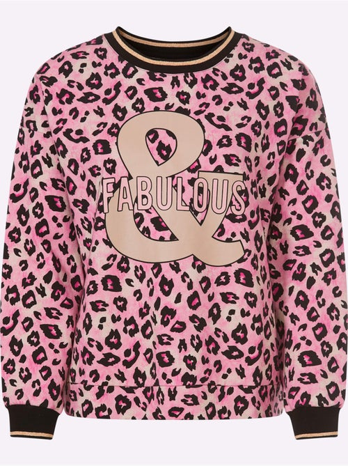 Sweatshirt Pur Coton - Taille Standard - Helline - Kiabi Sweatshirt Pur Coton - Taille Standard - Helline - Kiabi