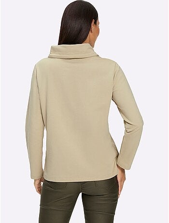 Sweatshirt pur coton - taille standard - helline
