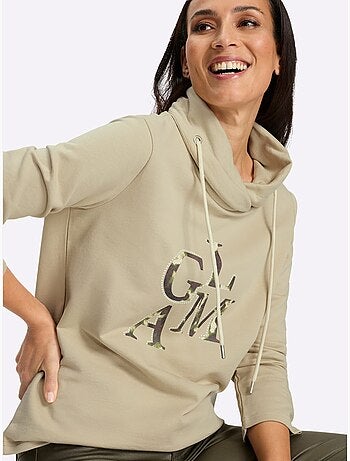 Sweatshirt pur coton - taille standard - helline