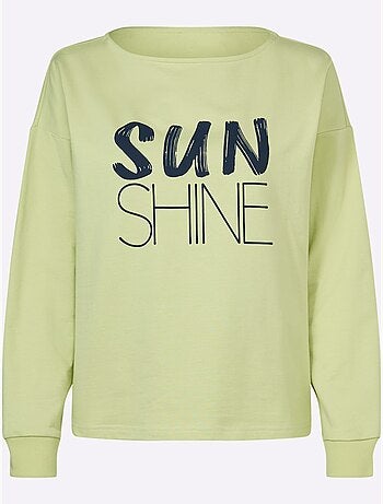 Sweatshirt Pur Coton - Taille Standard - Helline