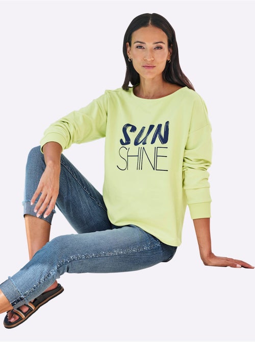 Sweatshirt Pur Coton - Taille Standard - helline - Kiabi