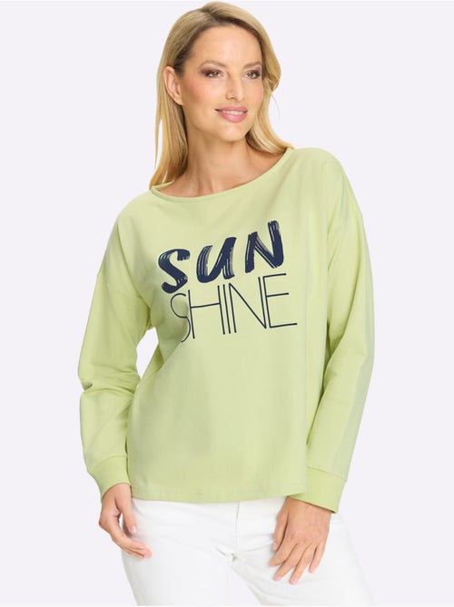Sweatshirt Pur Coton - Taille Standard - helline - Kiabi