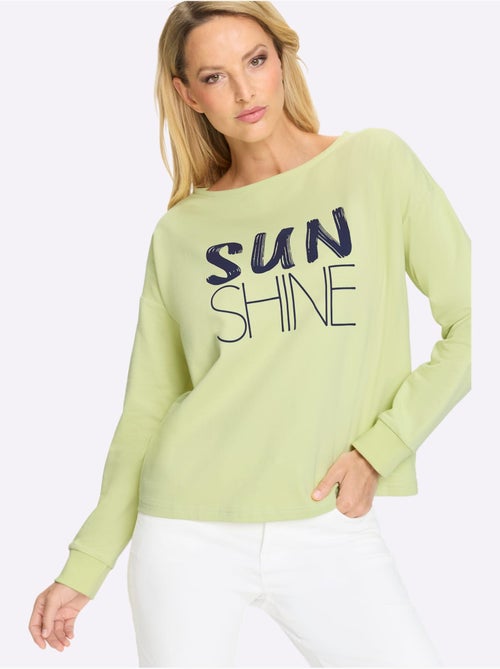 Sweatshirt Pur Coton - Taille Standard - helline - Kiabi