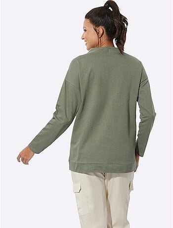 Sweatshirt Pur Coton - Taille Standard - Moda Vilona