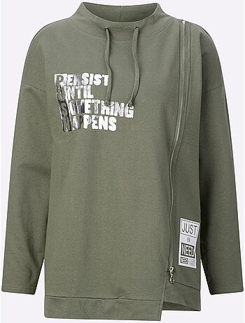 Sweatshirt Pur Coton - Taille Standard - Moda Vilona