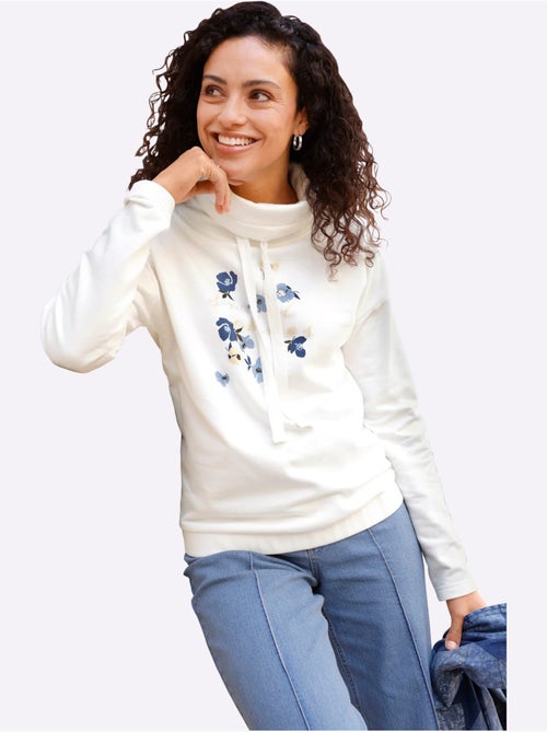 Sweatshirt Pur Coton - Taille Standard - Witt - Kiabi Sweatshirt Pur Coton - Taille Standard - Witt - Kiabi