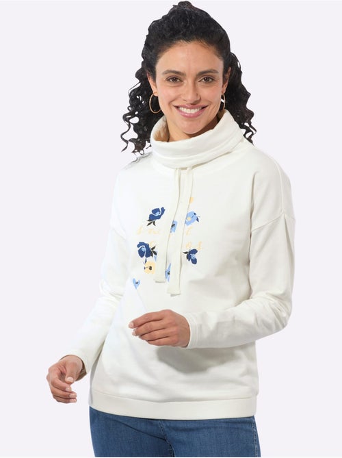 Sweatshirt Pur Coton - Taille Standard - Witt - Kiabi Sweatshirt Pur Coton - Taille Standard - Witt - Kiabi