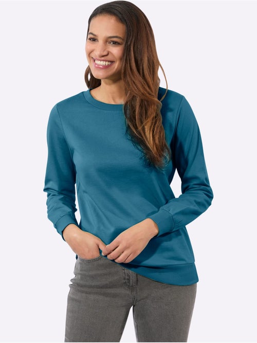 Sweatshirt pur coton - taille standard - witt - Kiabi