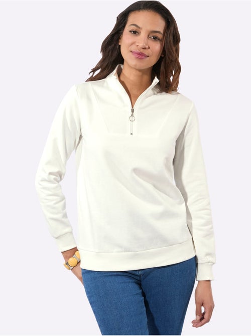 Sweatshirt pur coton - taille standard - witt - Kiabi Sweatshirt pur coton - taille standard - witt - Kiabi