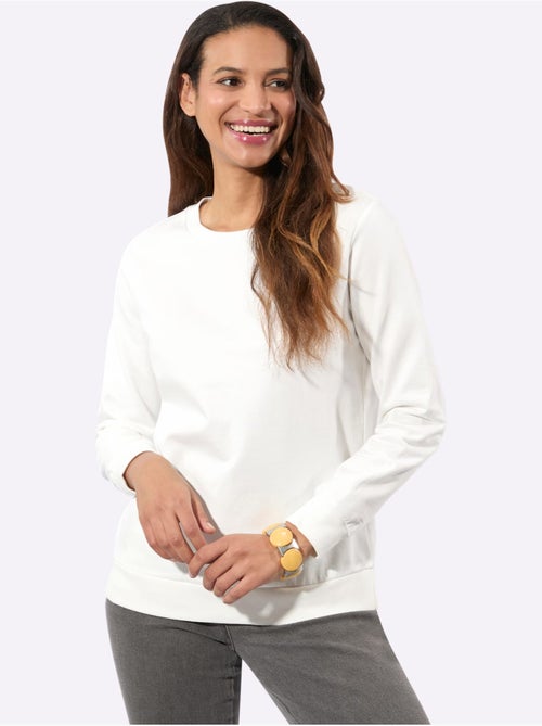 Sweatshirt pur coton - taille standard - witt - Kiabi