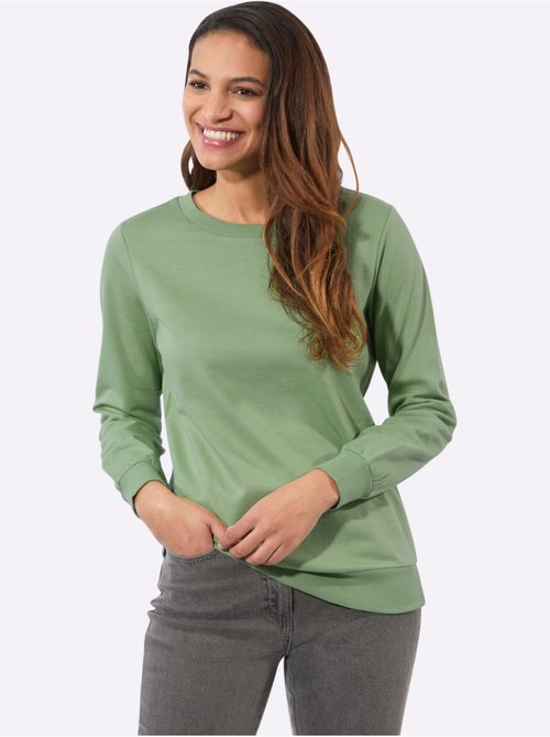 Sweatshirt pur coton - taille standard - witt - Kiabi Sweatshirt pur coton - taille standard - witt - Kiabi