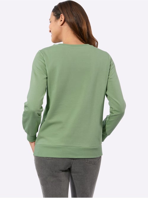 Sweatshirt pur coton - taille standard - witt - Kiabi Sweatshirt pur coton - taille standard - witt - Kiabi
