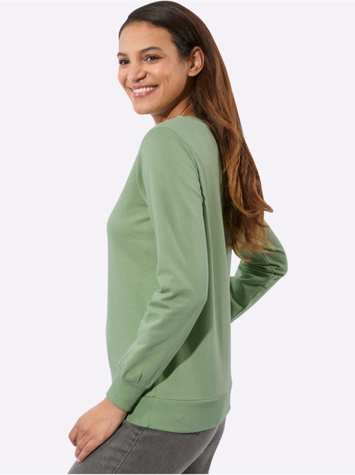 Sweatshirt pur coton - taille standard - witt - Kiabi Sweatshirt pur coton - taille standard - witt - Kiabi