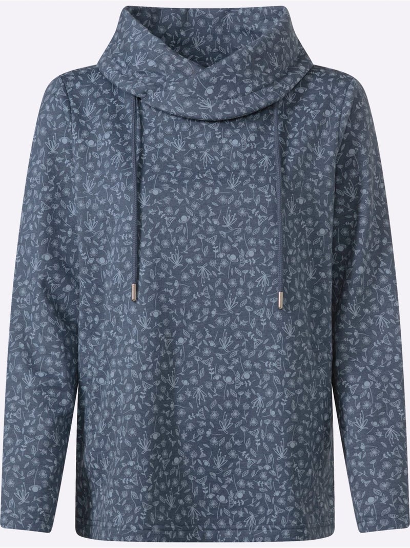 Sweatshirt qualité coton - taille standard - witt Bleu Bleu - Kiabi