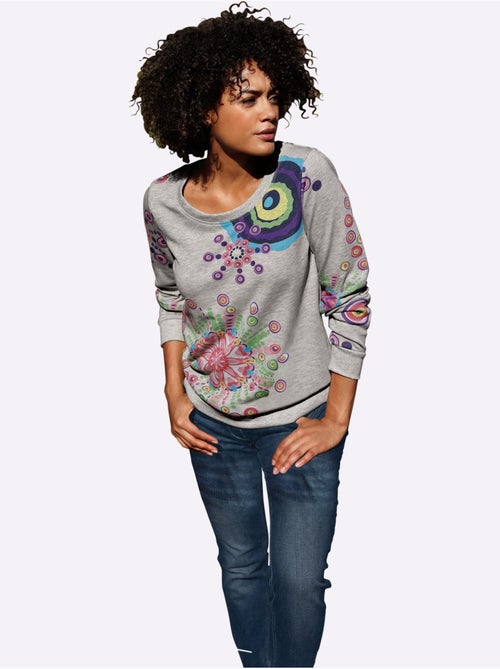 Sweatshirt qualité coton - taille standard - witt - Kiabi Sweatshirt qualité coton - taille standard - witt - Kiabi