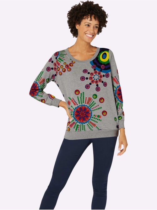 Sweatshirt qualité coton - taille standard - witt - Kiabi Sweatshirt qualité coton - taille standard - witt - Kiabi