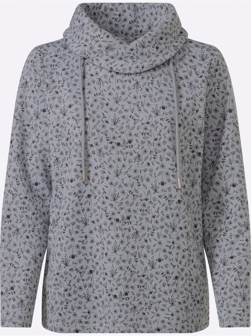Sweatshirt qualité coton - taille standard - witt Gris foncé - Kiabi