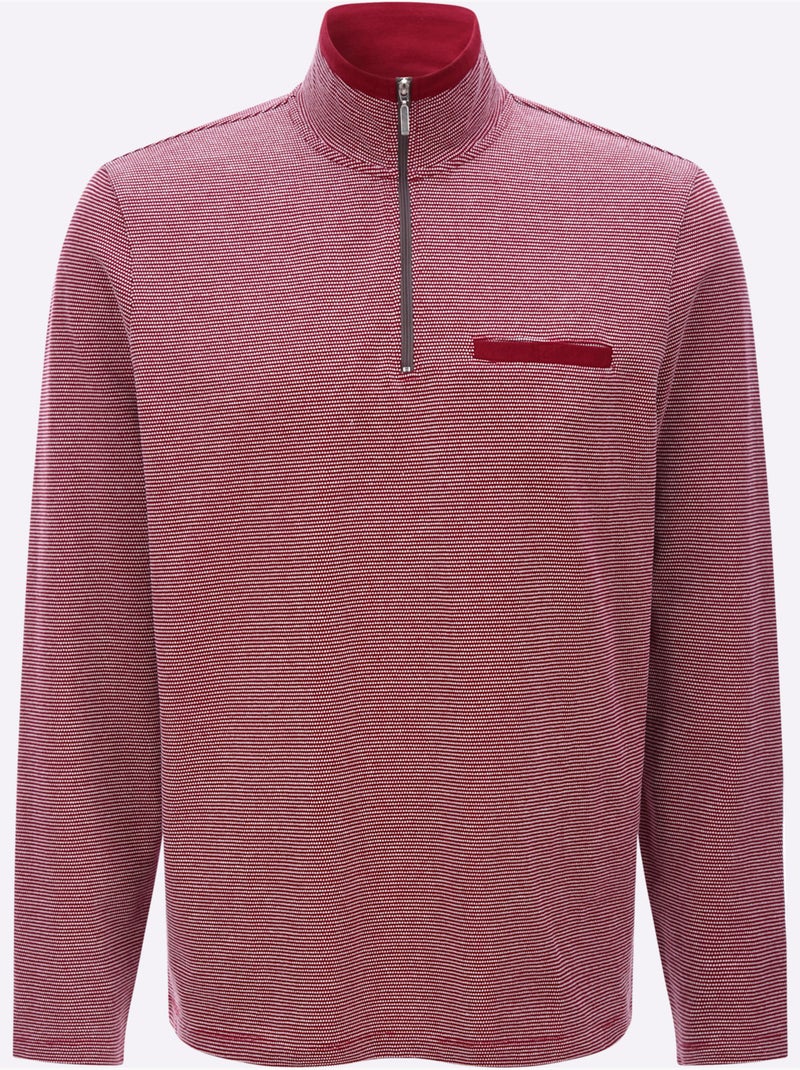 Sweatshirt Qualité Structurée Facile D'entretien - Taille Standard - Moda Vilona Rouge - Kiabi