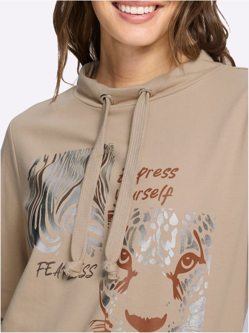 Sweatshirt Qualité Sweat Douce - Taille Standard - Moda Vilona - Kiabi Sweatshirt Qualité Sweat Douce - Taille Standard - Moda Vilona - Kiabi