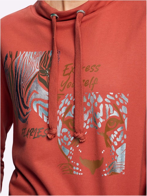 Sweatshirt Qualité Sweat Douce - Taille Standard - Moda Vilona - Kiabi