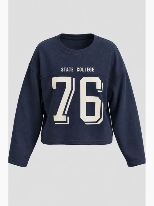 Sweatshirt regular mixray - Kiabi Sweatshirt regular mixray - Kiabi