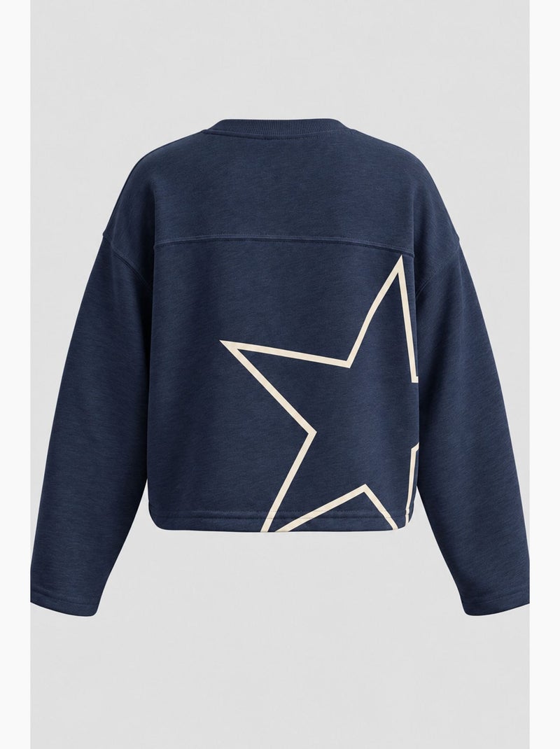 Sweatshirt regular mixray Bleu marine - Kiabi